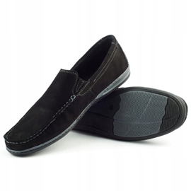 Mario Pala Mænds loafers 763 sort ruskind 1