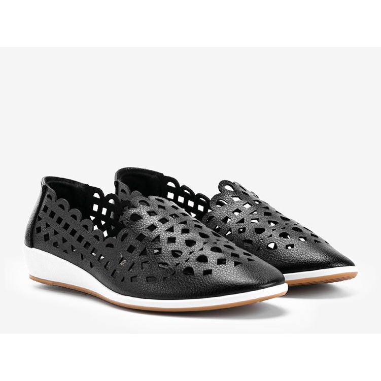 Sorte openwork sneakers fra Brandi 1