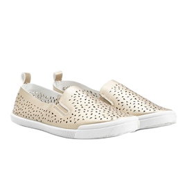 Maegan gyldne openwork sneakers gylden 1
