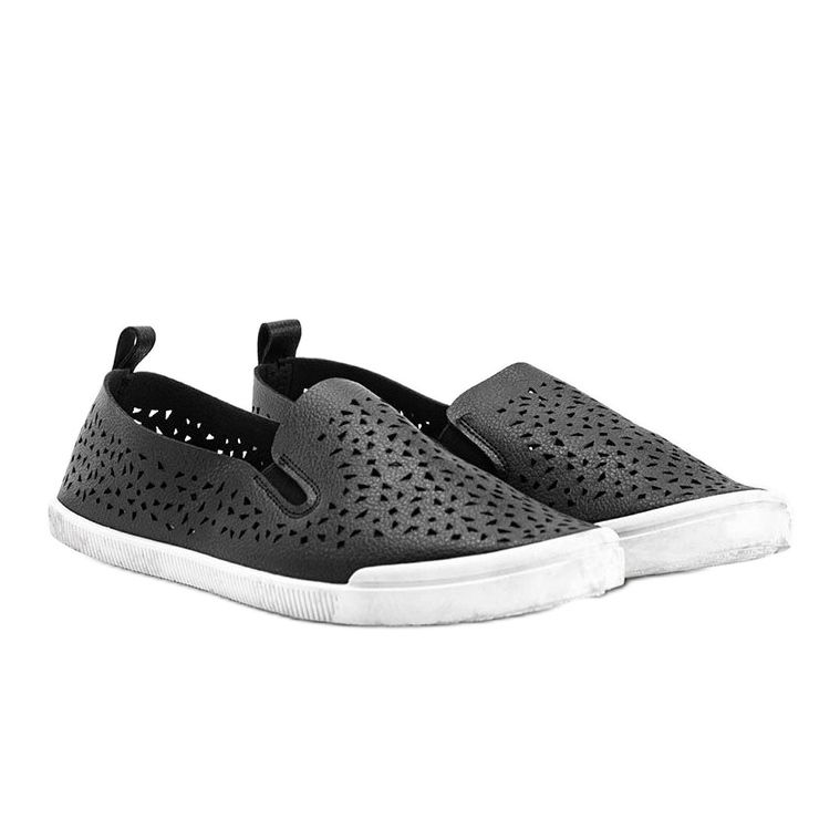 Sorte Maegan openwork sneakers 1