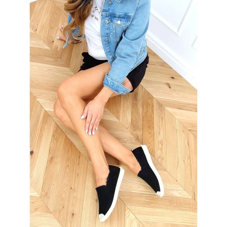 Sorte espadriller til kvinder 7105 Sort 2