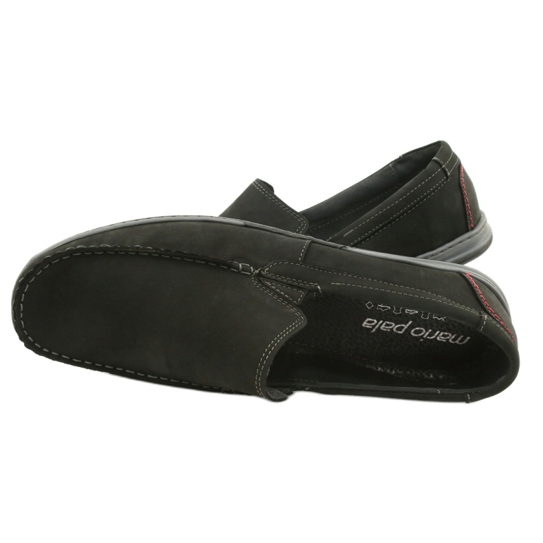 Mario Pala Mænds loafers 763 sort ruskind 4