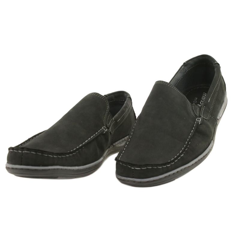 Mario Pala Mænds loafers 763 sort ruskind 2