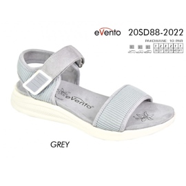 Evento Komfortable sandaler med velcro 20SD88-2022 grå 5