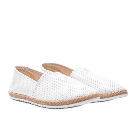 Jaylene hvide openwork loafers 1