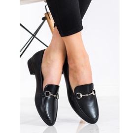 Sergio Leone Klassiske loafers med øko -læder sort 1