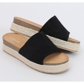 Sorte espadrilletøfler 10-215 Sort 1