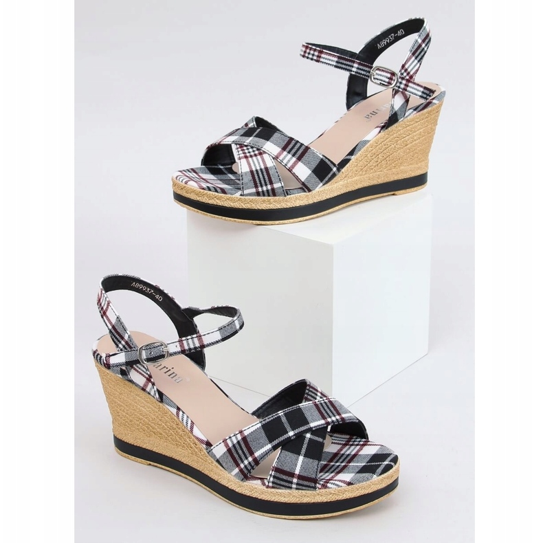 Sort Ternede sorte sandaler A89937 Sort 1