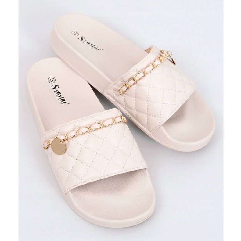 CK189P Beige beige hjemmesko 1