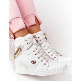 Lewski Shoes Læder Wedge Sneakers Lewski Sko 3004-0 Hvid 1