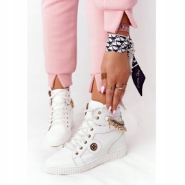 Lewski Shoes Læder Wedge Sneakers Lewski Sko 3004-0 Hvid 2