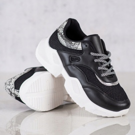 SHELOVET Sort Snake Print Sneakers 1