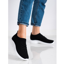 SHELOVET Slip-on sportssko sort 1