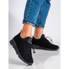 SUPER COOL Sorte tekstilsneakers 1