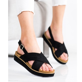 Goodin Sorte sandaler på platformen 2