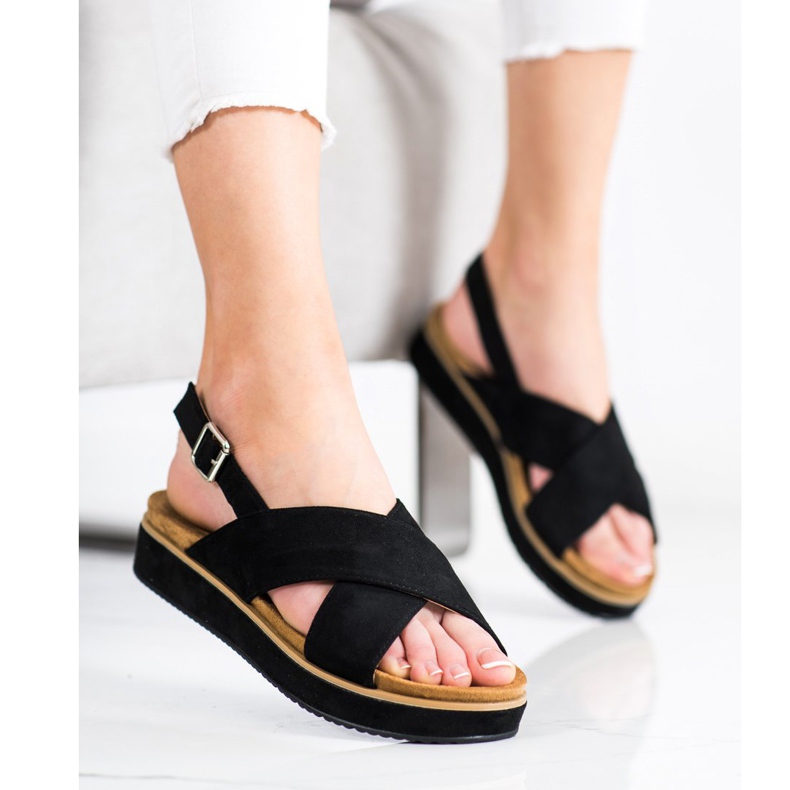Goodin Sorte sandaler på platformen 2