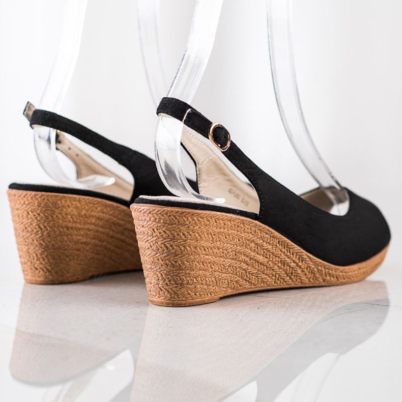 Goodin Casual wedge sandaler sort 1