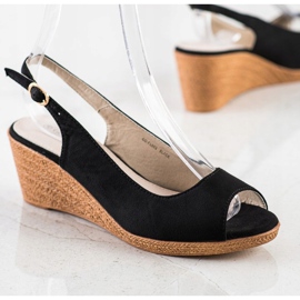 Goodin Casual wedge sandaler sort 2