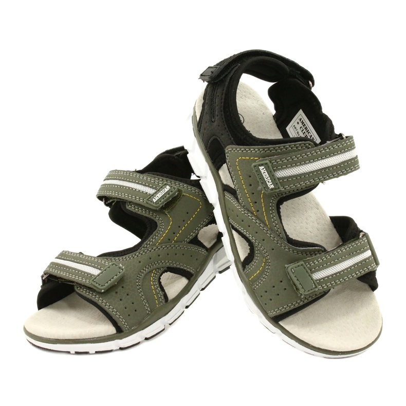 American Club Sports Sports Boys Leather Insert ES33/21 Khaki grøn 5