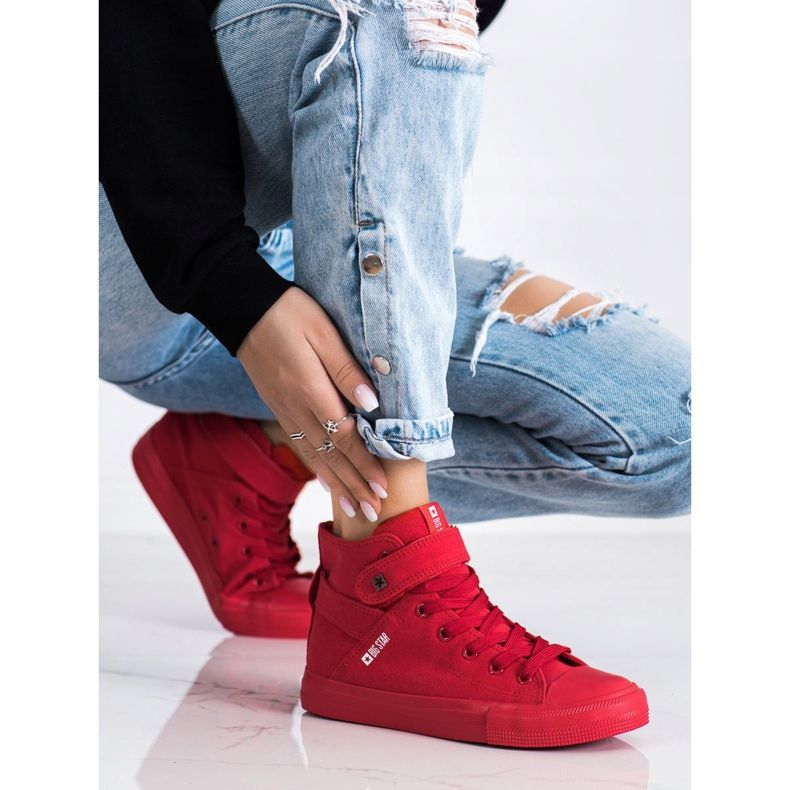 Big Star Sneakers til kvinder FF274580 rød 1