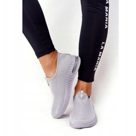 PS1 Kvinders sportssko Slip-on Grey Vær elastisk grå 3
