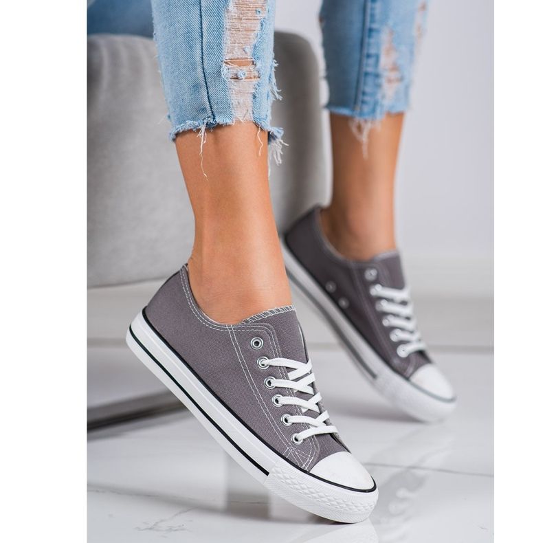 Seastar Skoletid Sneakers grå 1