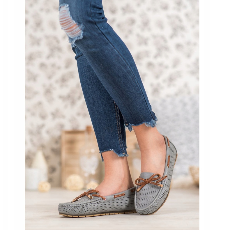 Kylie Komfortable loafers grå 1