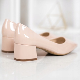 VINCEZA lakerede pumper beige 1