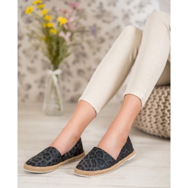Kylie Plettet Espadrilles sort 1