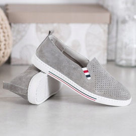 Filippo Grå læder sneakers 1