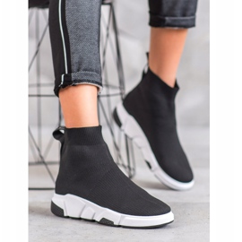 SHELOVET Sort Slip On Sko 1