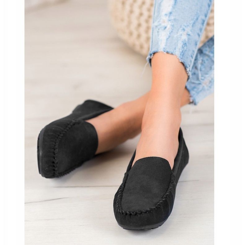 Klassiske VINCEZA loafers sort 2