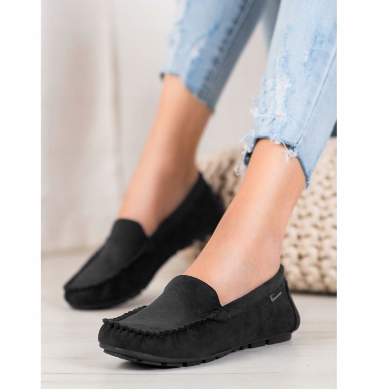 Klassiske VINCEZA loafers sort 1