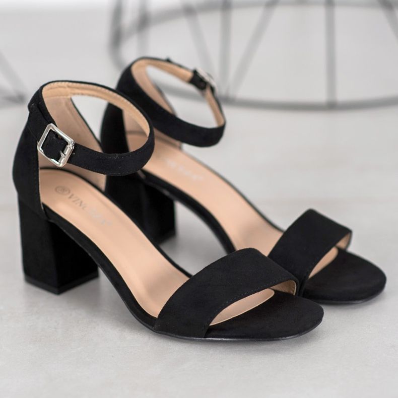 Klassiske VINCEZA sandaler sort 2