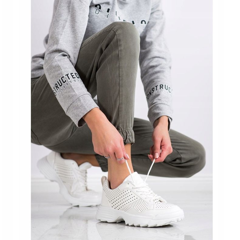 Kylie Let openwork sneakers hvid 1