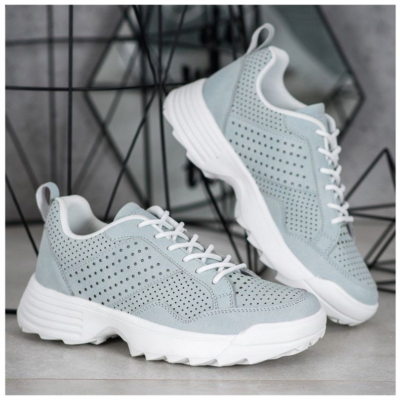 Kylie Let openwork sneakers grå 1