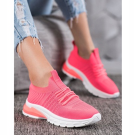 Bella Paris Openwork sneakers lyserød 1