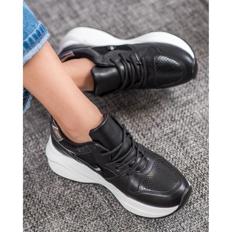 Weide Lys sorte sneakers 1
