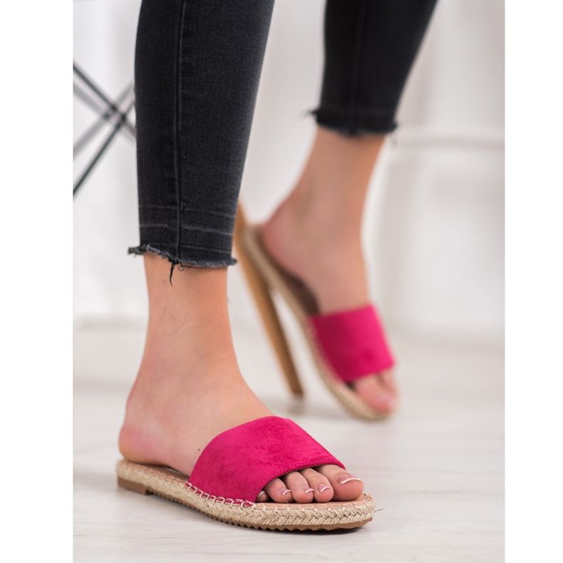 Renda Let Espadrilles lyserød 1