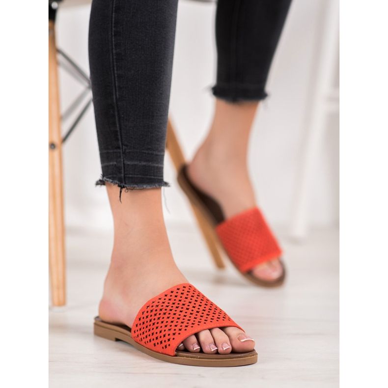 Renda Åbent tøfler orange 1