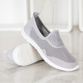Bona Openwork Slipons grå 2