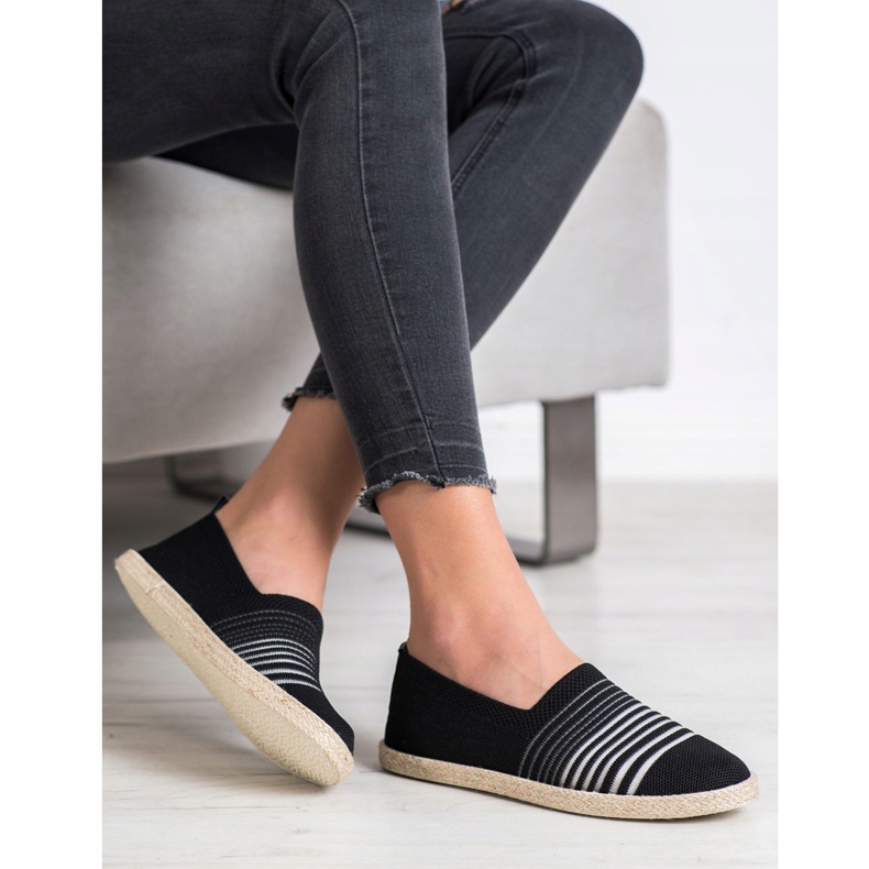 MCKEYLOR Slipony Espadrilles sort 1