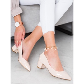 Goodin Lakerede pumper i Spitz beige 2