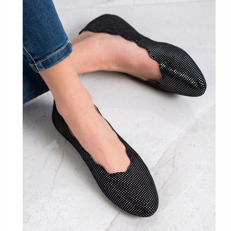 Filippo Elegante Læder Ballerinas sort 2