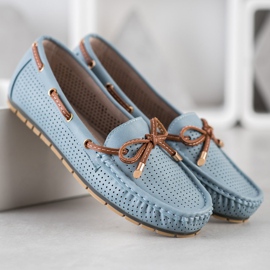 Kylie Komfortable loafers brun blå 2
