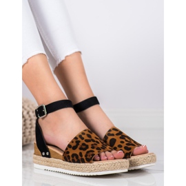 Kylie Kile sandaler med leopardprint brun sort 1