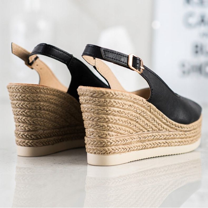 Sabatina Lette kile sandaler sort 1