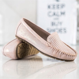 Kylie Afslappede openwork loafers lyserød 1