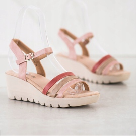 Kylie Kile sandaler beige lyserød 1