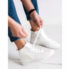Ideal Shoes High Fashion Sportssko Sneakers hvid 2
